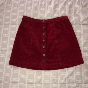 Red skirt